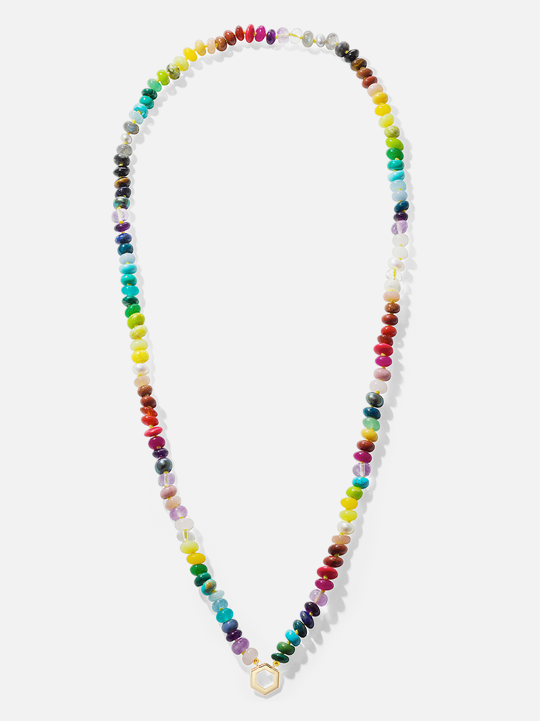32" Rainbow Bead Foundation Necklace Pendleton