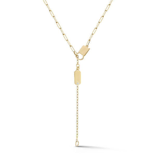 Betty Gold Lariat Necklace