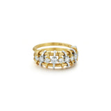 Penelope Single Row Floating Diamond  Ring