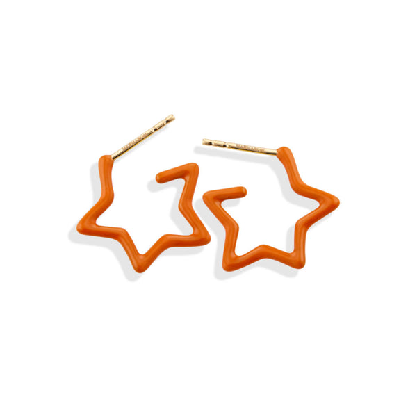 Pumpkin Spice Starlight Hoop Earrings