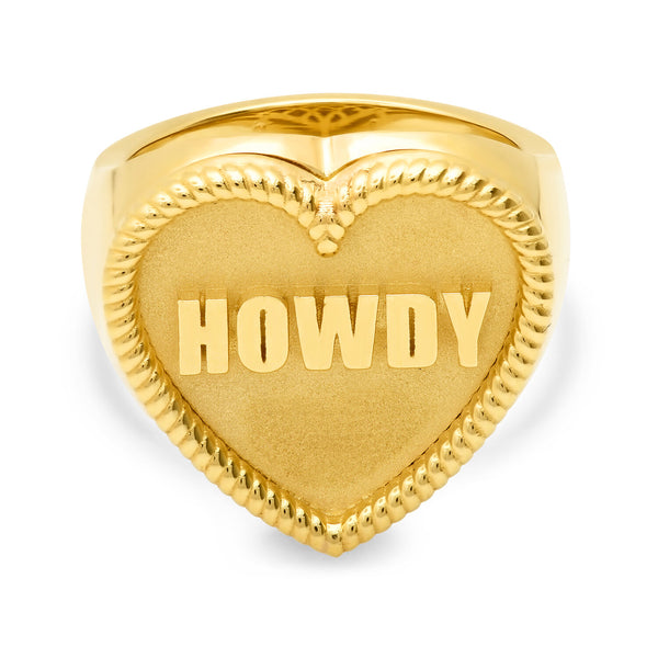 Howdy Heart Ring