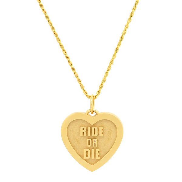 Ride or Die Pendant Necklace
