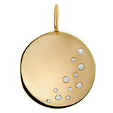 Gold Round Locket with Diamonds