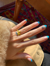 Baby Vine Tendril Ring in Yellow