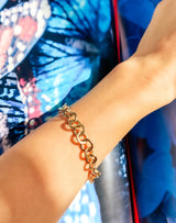 Gold Handmade Link Bracelet