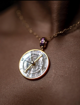 Voyage Intuition Mother-of-Pearl Reversible Compass
