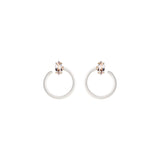 Small Tendril Circle Earrings