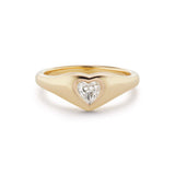 Diamond Heart Pinky Ring